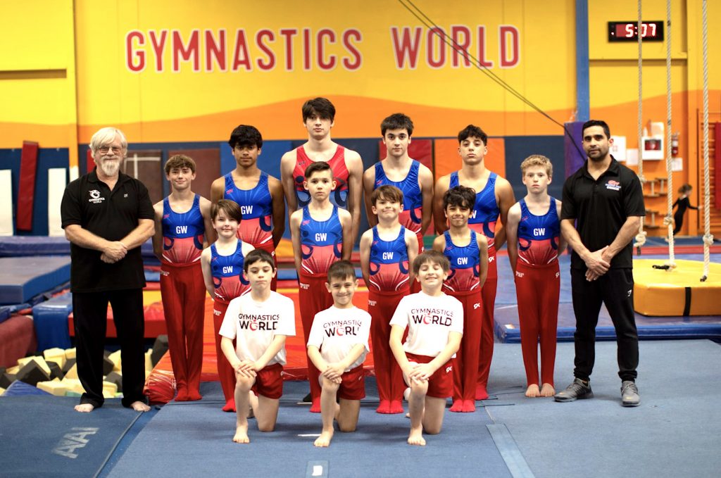 Several Boys on Team lined up